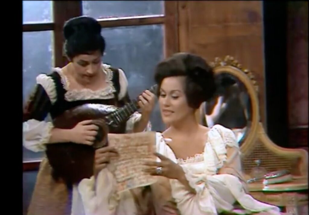 Ileana Cotrubas as Susanna in Mozart's Marriage of Figaro